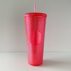 🌟Starbucks 2019 Neon Pink Studded Tumbler 24oz
